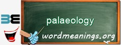 WordMeaning blackboard for palaeology